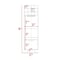 Tuhome Marsella Corner Bar Cabinet, Eight Built-in Wine Rack, Two Side Shelves, Mahogany/Aged Oak BGM7769 - alternate 4